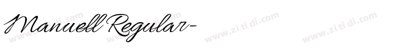 Manuell Regular字体转换